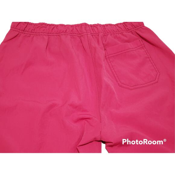 WonderWink Spread Good Cheer Stretch Sporty Cargo Scrub Pants - Strawberry Pink - Picture 3 of 5